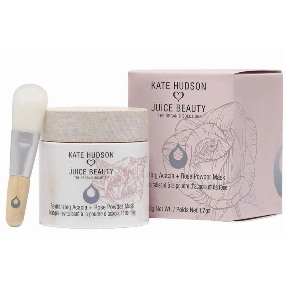 Kate Hudson Juice Beauty Revitalizing Acacia & Rose Powder Mask 1.7 oz. NIB USA